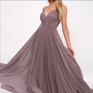 Lulu's All About Love Dusty Purple Maxi Dress
